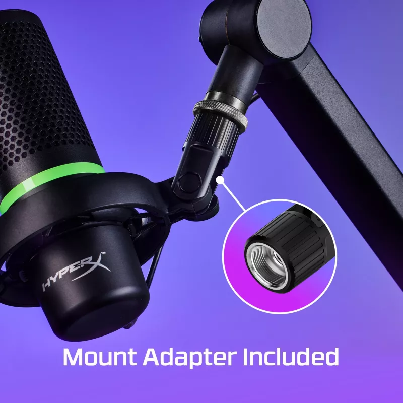 HyperX DuoCast - Microfono USB (nero) - Illuminazione RGB