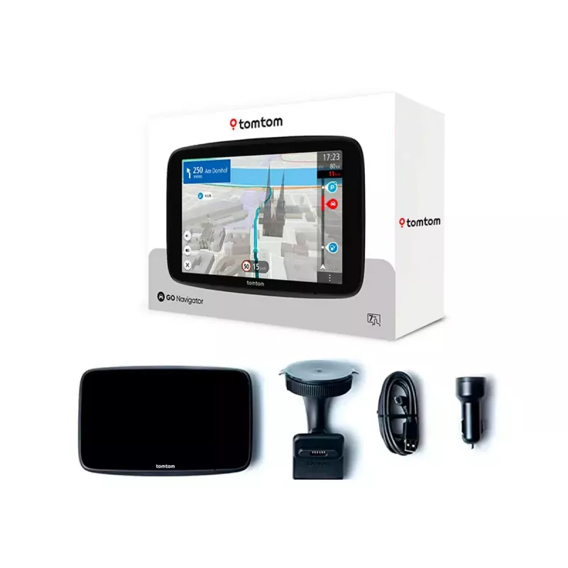 Navigatore GPS portatile TOMTOM GO con touchscreen da 7 pollici, 32 GB, mappe Europa, nero
