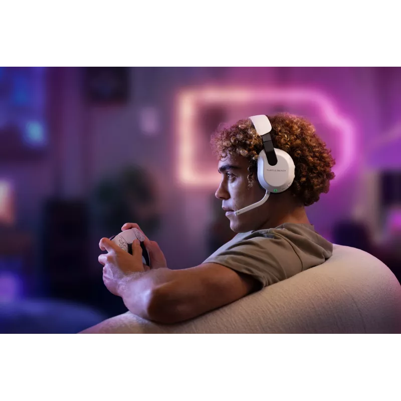 Turtle Beach Stealth 600 bianco PlayStation headset gaming wireless con autonomia fino a 80 ore, altoparlanti da 50 mm e Bluetooth per PS5, PS4, PC e dispositivi mobili