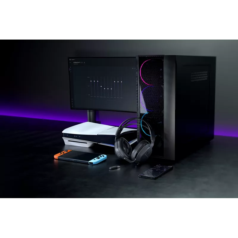 Turtle Beach Stealth 500 nero PlayStation headset gaming wireless con autonomia fino a 40 ore e Bluetooth per PS5, PS4, PC e dispositivi mobili