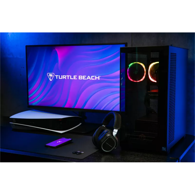 Turtle Beach Stealth 700 nero PlayStation headset gaming wireless con autonomia fino a 80 ore, Bluetooth, doppi trasmettitori e driver da 60 mm per PS5, PS4, PC e dispositivi mobili