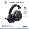 Turtle Beach Stealth 700 nero PlayStation headset gaming wireless con autonomia fino a 80 ore, Bluetooth, doppi trasmettitori e driver da 60 mm per PS5, PS4, PC e dispositivi mobili