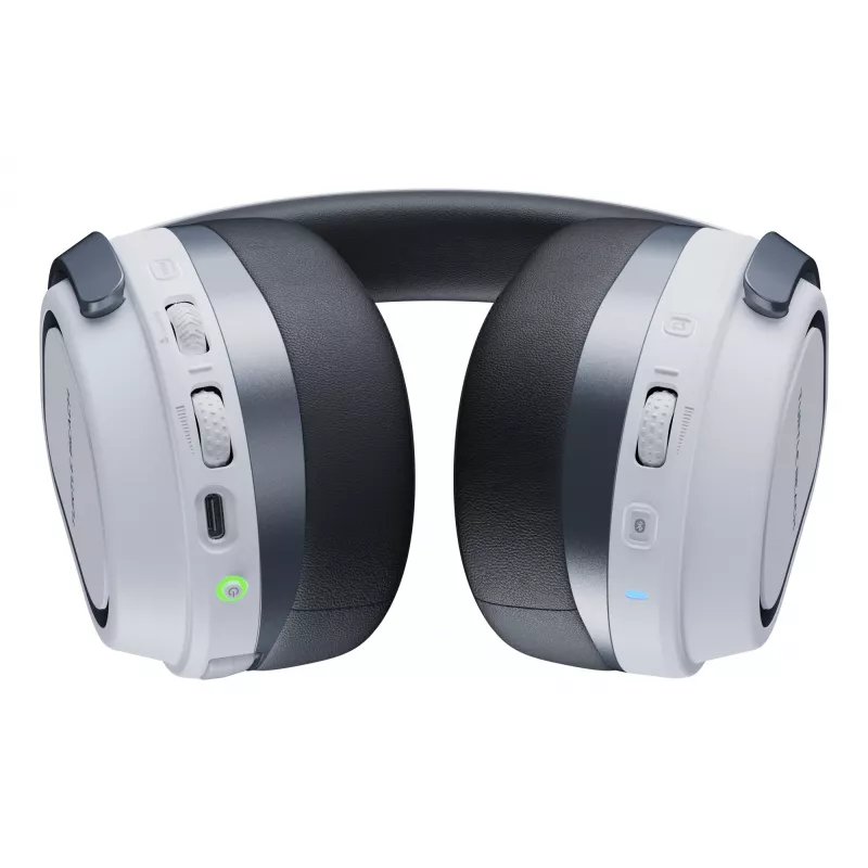 Turtle Beach Stealth 700 bianco PlayStation headset gaming wireless con batteria fino a 80 ore, Bluetooth, due trasmettitori e altoparlanti da 60 mm per PS5, PS4, PC e dispositivi mobili