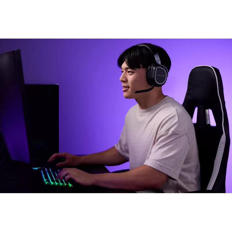 Turtle Beach Stealth 700 nero headset gaming wireless per PC con autonomia fino a 80 ore, Bluetooth, due trasmettitori e altoparlanti da 60 mm per PC, PS5, PS4 e dispositivi mobili