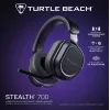 Turtle Beach Stealth 700 nero headset gaming wireless per PC con autonomia fino a 80 ore, Bluetooth, due trasmettitori e altoparlanti da 60 mm per PC, PS5, PS4 e dispositivi mobili