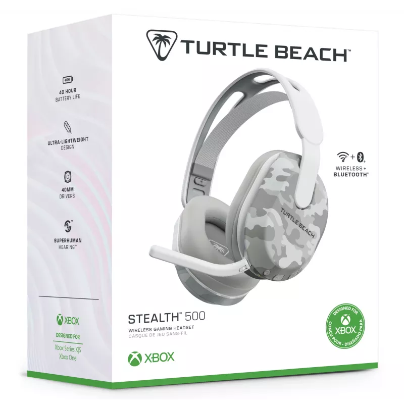 Turtle Beach Stealth 500 XB TBS-2103-95 cuffie gaming wireless per Xbox, Arctic Camo