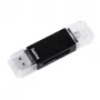 Lettore di schede Hama Basic USB 2.0 OTG, SD/microSD, nero