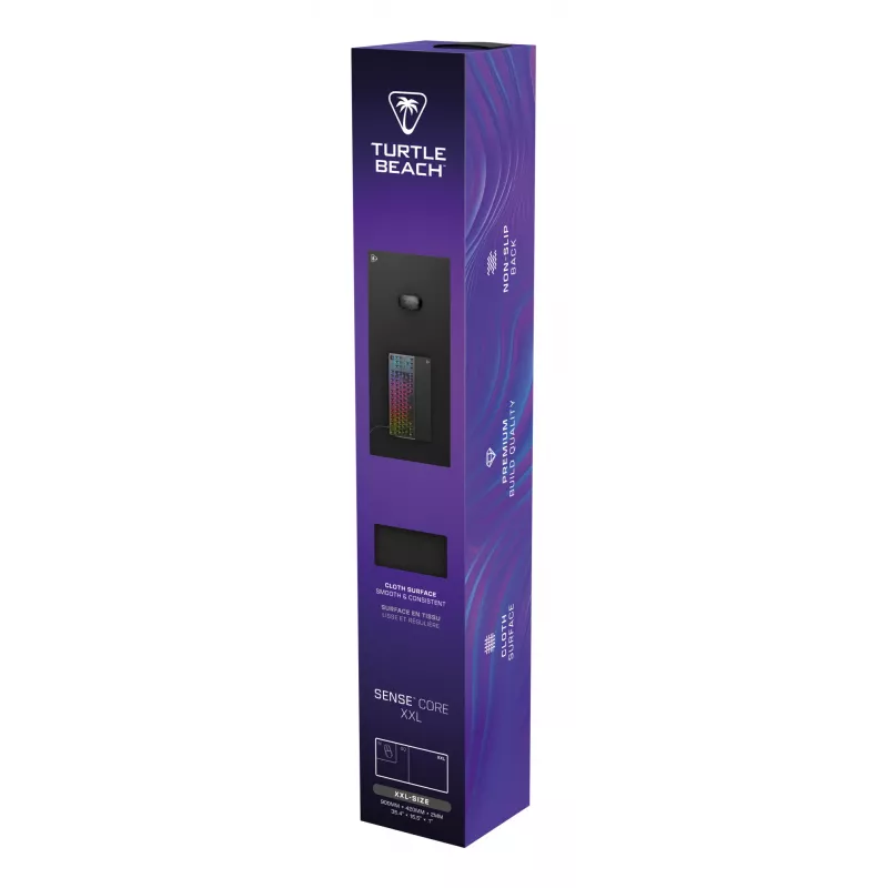 Tappetino per mouse da gaming Turtle Beach Sense Core XXL nero