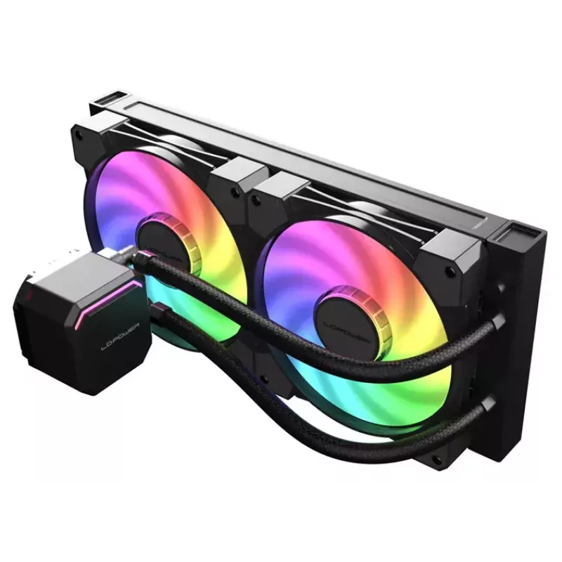 Dissipatore liquido All-in-One LC-Power LC-CC-240-B-ARGB 12 cm nero
