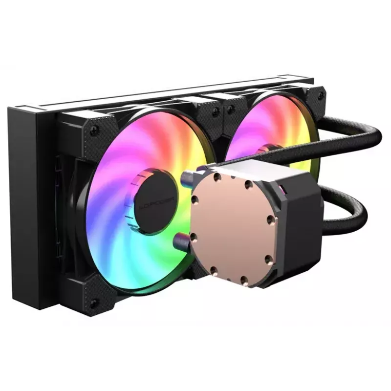 Dissipatore liquido All-in-One LC-Power LC-CC-240-B-ARGB 12 cm nero