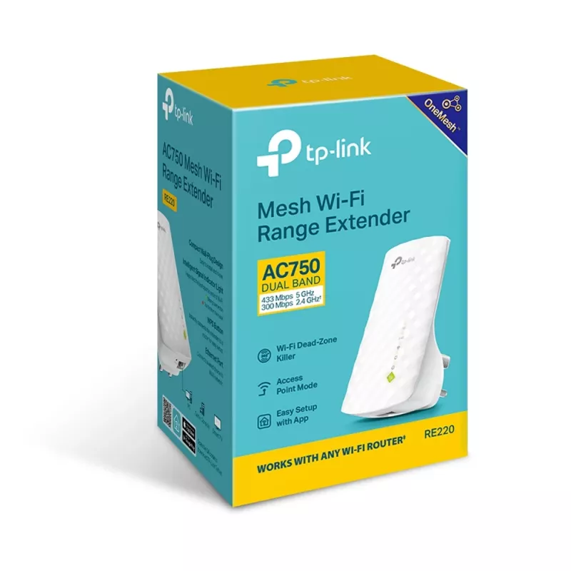 Ripetitore di rete TP-Link AC750 Wi-Fi Range Extender