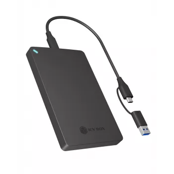 Case per SSD ICY BOX IB-201T-CU31 nero 2,5 pollici
