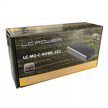 Case per SSD LC-Power LC-M2-C-NVME-2X2