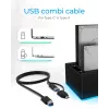 ICY BOX IB-127CL-U3 USB 3.2 Gen 1 (3.1 Gen 1) Type-B nero