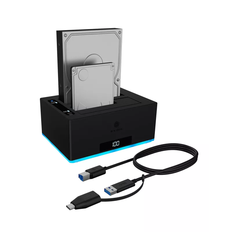 ICY BOX IB-127CL-U3 USB 3.2 Gen 1 (3.1 Gen 1) Type-B nero