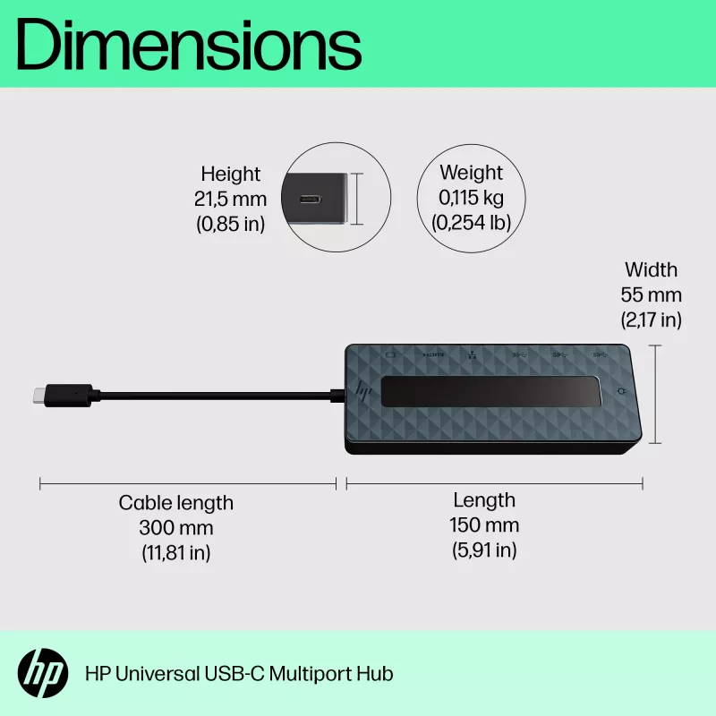 Hub multiporta HP Universal USB-C