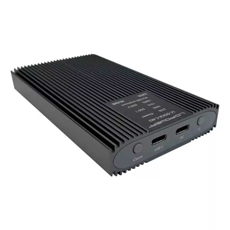 LC-Power LC-DOCK-C-M2 docking station USB 3.2 per SSD M.2 NVMe e SATA