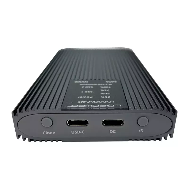 LC-Power LC-DOCK-C-M2 docking station USB 3.2 per SSD M.2 NVMe e SATA