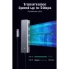 UGREEN 70336 (CM219) hub da USB-C a 4x USB 3.0, 5 Gbps, OTG, porta di alimentazione USB-C, cavo da 15 cm, grigio