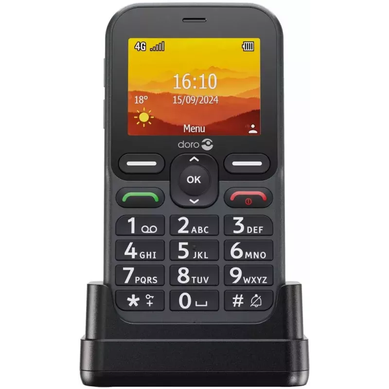 Doro Leva L10 4G telefono a tasti grandi, grafite