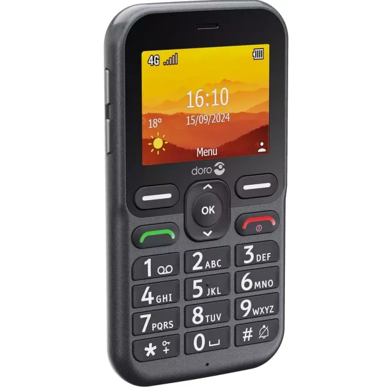 Doro Leva L10 4G telefono a tasti grandi, grafite