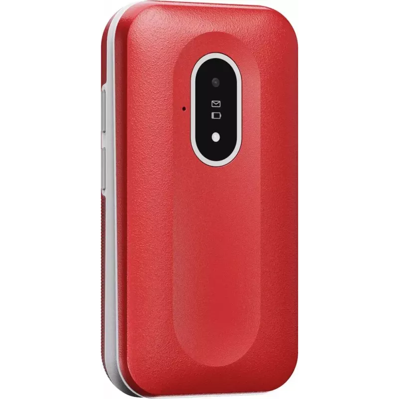 Telefono cellulare Doro Leva L20 4G, schermo 2,8 pollici, rosso-bianco