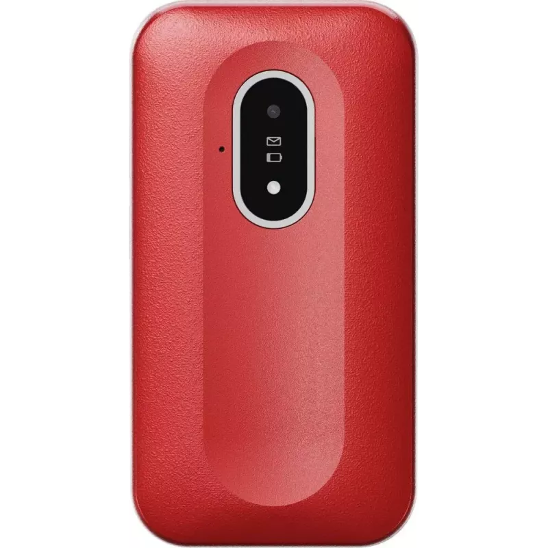 Telefono cellulare Doro Leva L20 4G, schermo 2,8 pollici, rosso-bianco