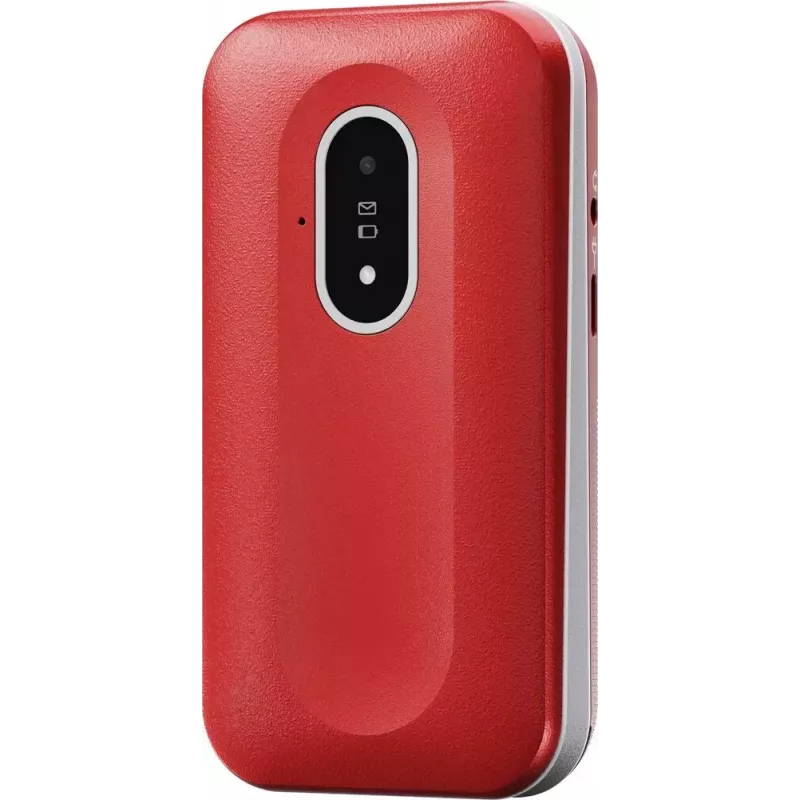 Telefono cellulare Doro Leva L20 4G, schermo 2,8 pollici, rosso-bianco