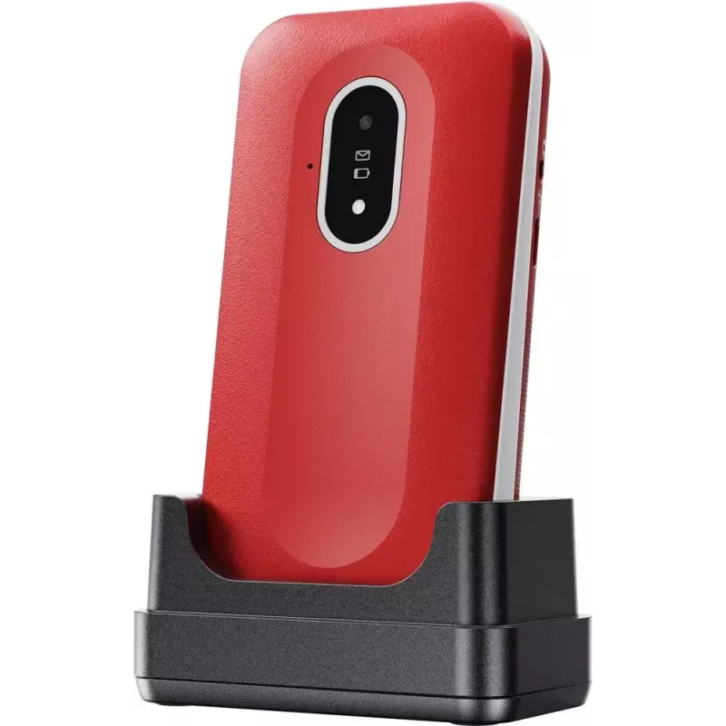Telefono cellulare Doro Leva L20 4G, schermo 2,8 pollici, rosso-bianco