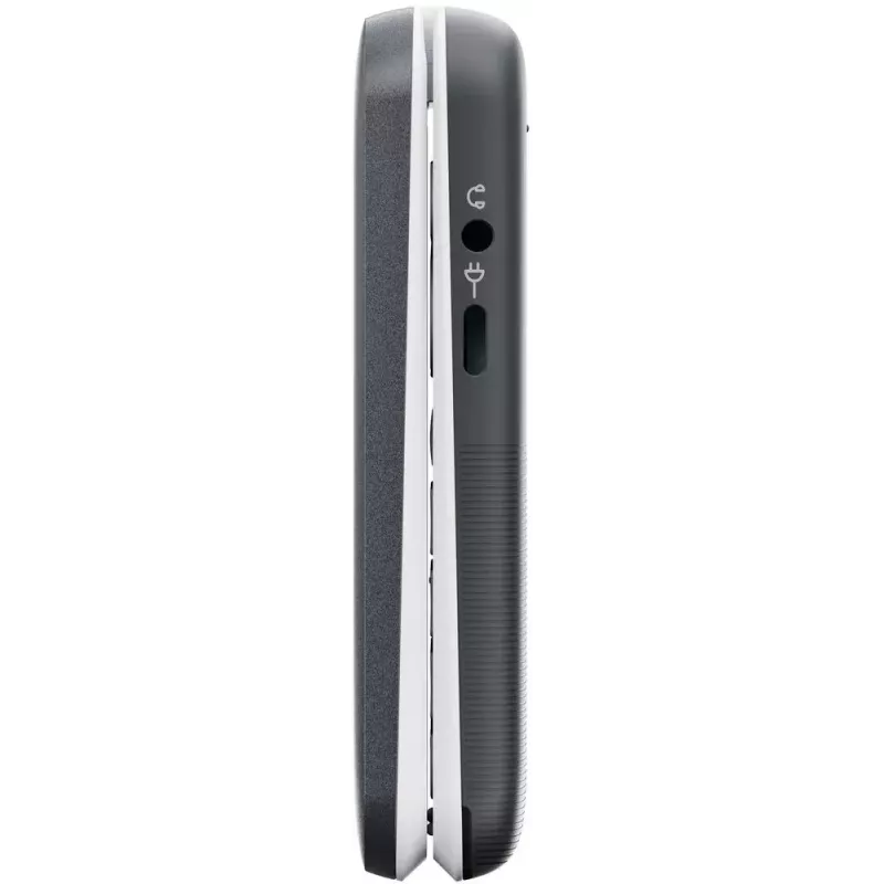 Doro Leva L30 4G telefono a conchiglia, 2,8 pollici, grafite/bianco