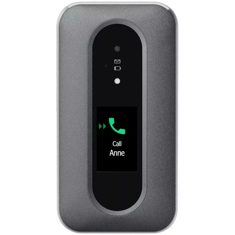 Doro Leva L30 4G telefono a conchiglia, 2,8 pollici, grafite/bianco