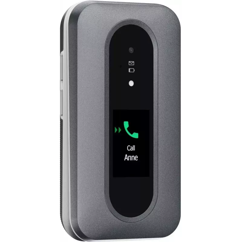 Doro Leva L30 4G telefono a conchiglia, 2,8 pollici, grafite/bianco