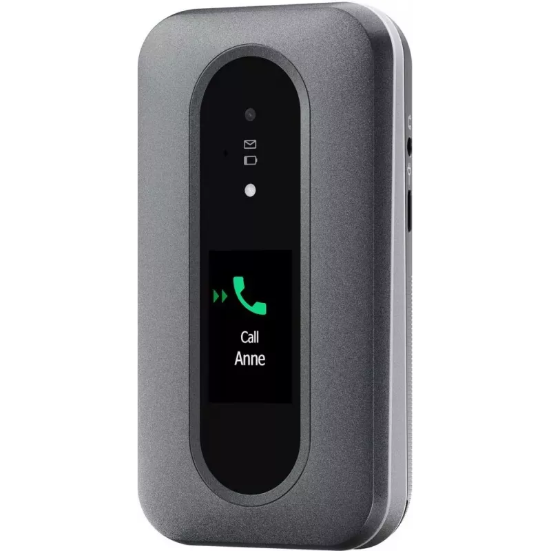 Doro Leva L30 4G telefono a conchiglia, 2,8 pollici, grafite/bianco