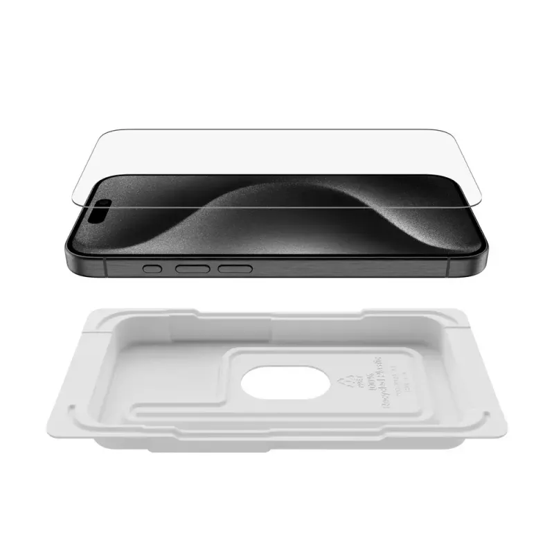 Pellicola protezione schermo Belkin OVA159HQ per iPhone 16 Pro antibatterica