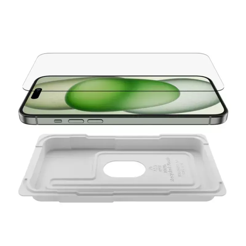 Protezione schermo Belkin ScreenForce per iPhone 15 Plus vetro temperato antishock e antigraffio