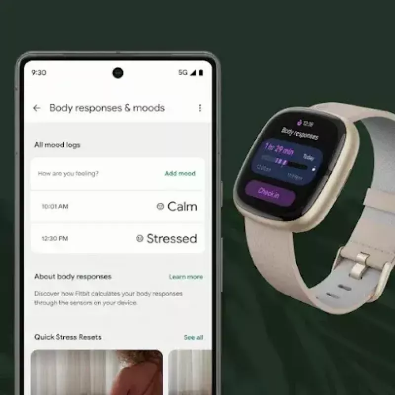 Smartwatch Fitbit Sense 2 touchscreen digitale nero