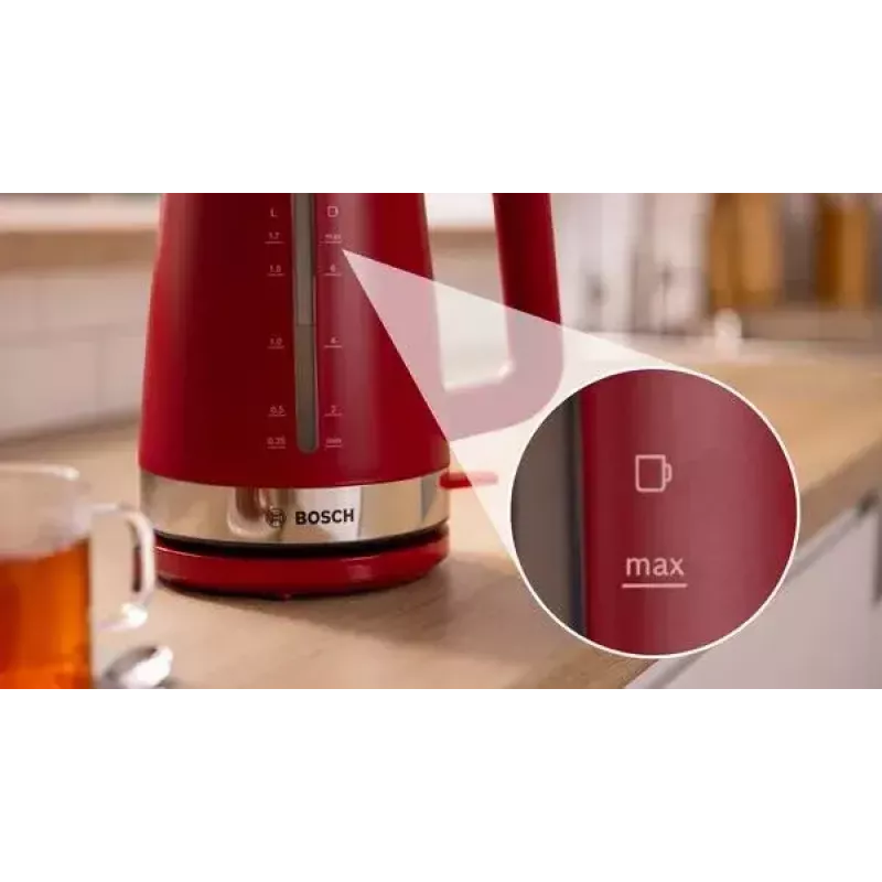 Bollitore elettrico Bosch TWK4M224 1,7 L 2400 W rosso