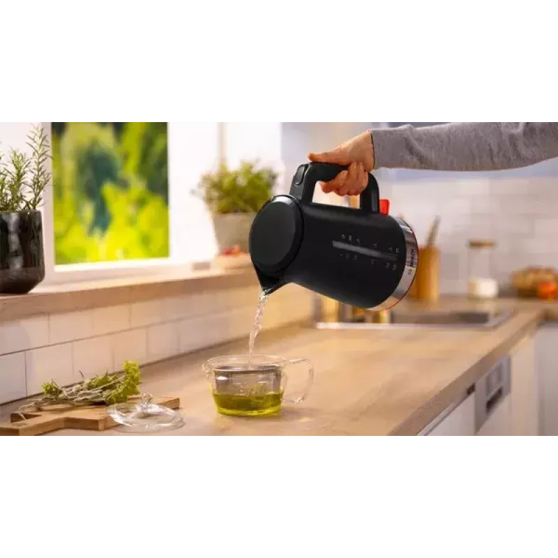 Bollitore Bosch TWK4M223 1,7 l, 2400 W, nero, senza filo, resistenza nascosta