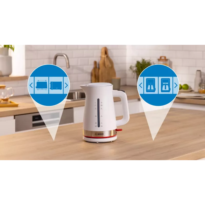 Bollitore elettrico Bosch TWK4M221 1,7 L 2400 W bianco