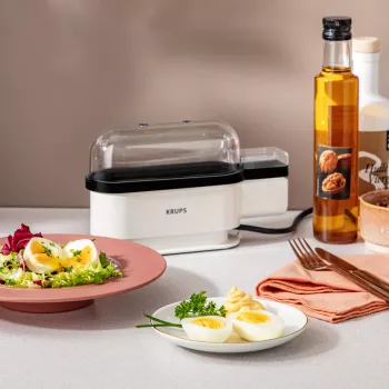 Cuociuova Krups EG2341 capacità 3 uova 300 W nero bianco