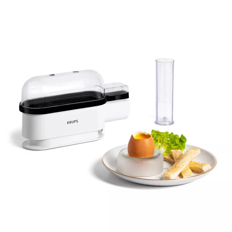 Cuociuova Krups EG2341 capacità 3 uova 300 W nero bianco
