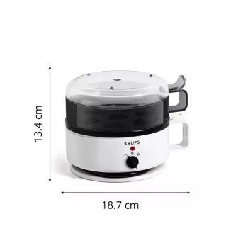 Cuociuova Krups EG 230115 7 uova bianco plastica con manopola