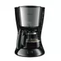 Philips Daily Collection HD7462/20 macchina del caffè, 15 tazze, caraffa in vetro, nera/metallo