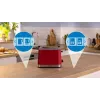 Tostapane Bosch TAT4M224 2 fette 950 W rosso acciaio inox
