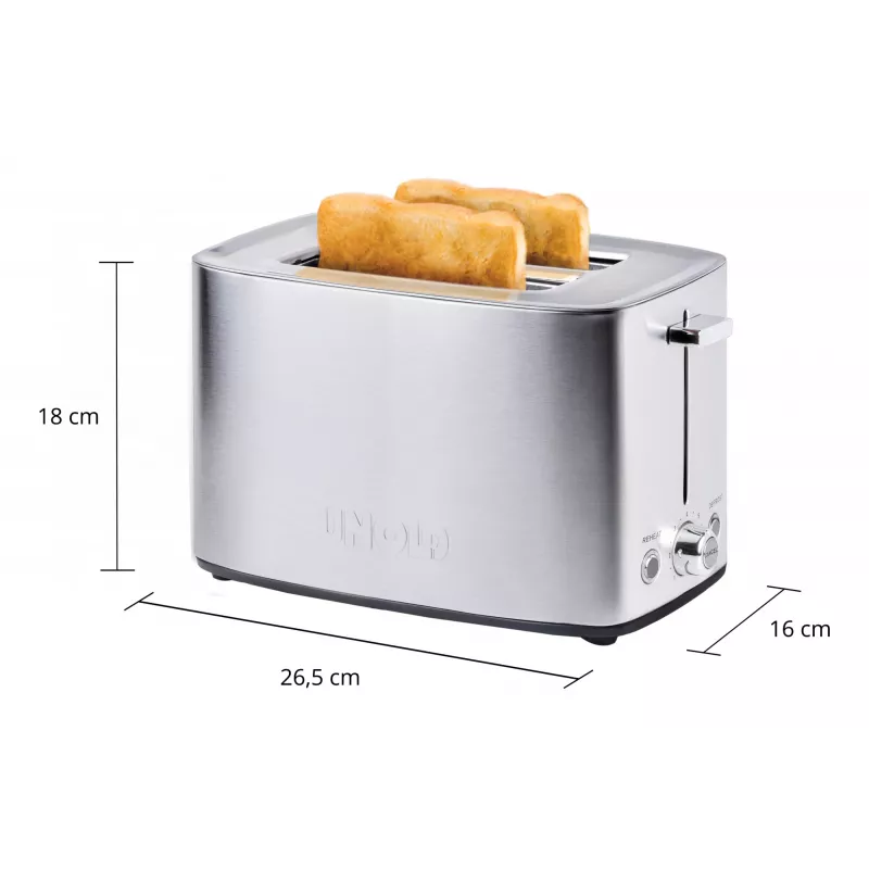 Tostapane Unold Esge 38216, tostapane 2 fette con controllo di doratura regolabile