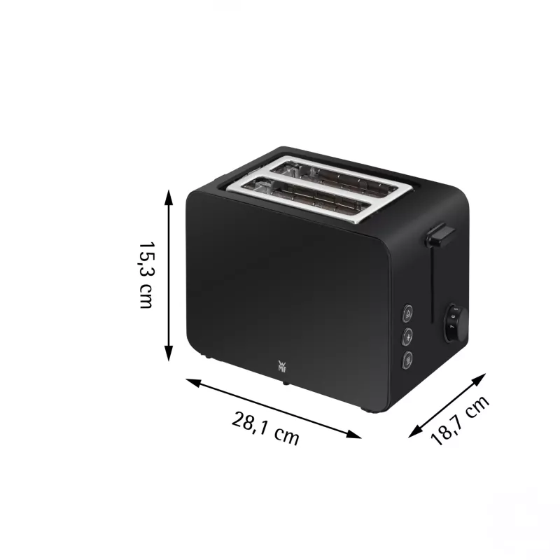 WMF Stelio 04.1421.0071 tostapane, nero intenso