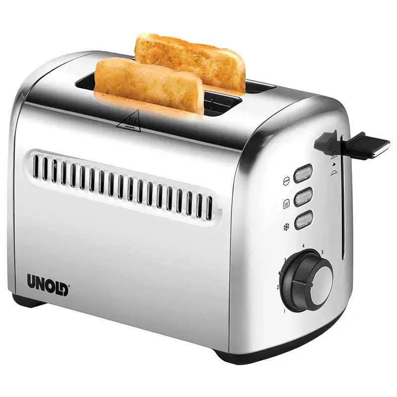 Unold 38326 Retro tostapane, 2 fette, 2 scomparti, acciaio inox