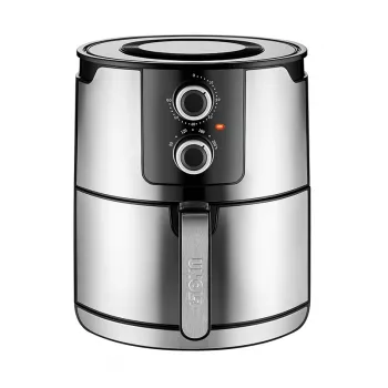 Unold 58655 friggitrice doppia 5 L 1400 W friggitrice ad aria calda nero, acciaio inox
