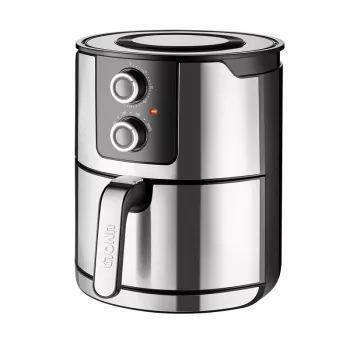 Unold 58655 friggitrice doppia 5 L 1400 W friggitrice ad aria calda nero, acciaio inox