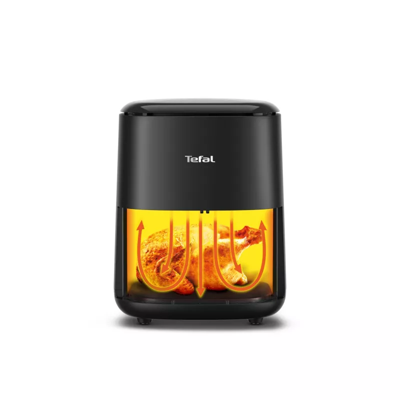 Friggitrice ad aria calda Tefal Easy Fry EY145810 — capacità 3 L, 1300 W, controllo touch, display LCD, nero